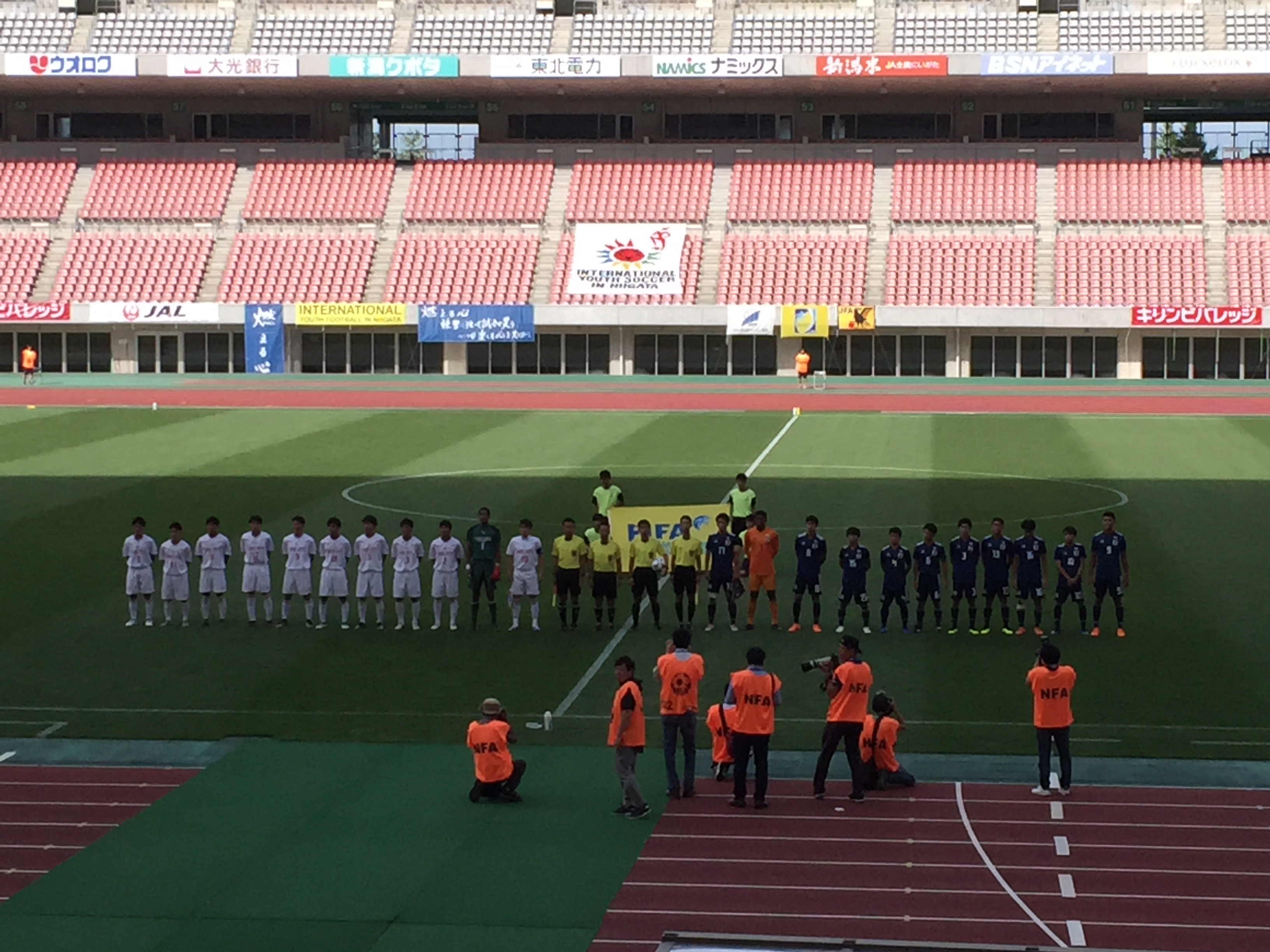 U 17新潟選抜 U 17日本代表 18第22回国際ユースサッカーin新潟 トキさかの森 U 17新潟選抜 U 17日本代表 18第22回国際ユースサッカーin新潟 トキさかの森